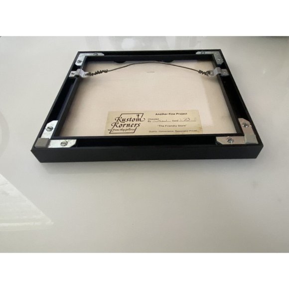 Santa Maria della Salute Venice Lithograph ? Signed Dated in Back Framed Vintage - Picture 15 of 16